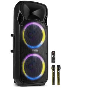 Retourdeal - Fenton FT212LED MK2 party speaker met Bluetooth - Dubbele
