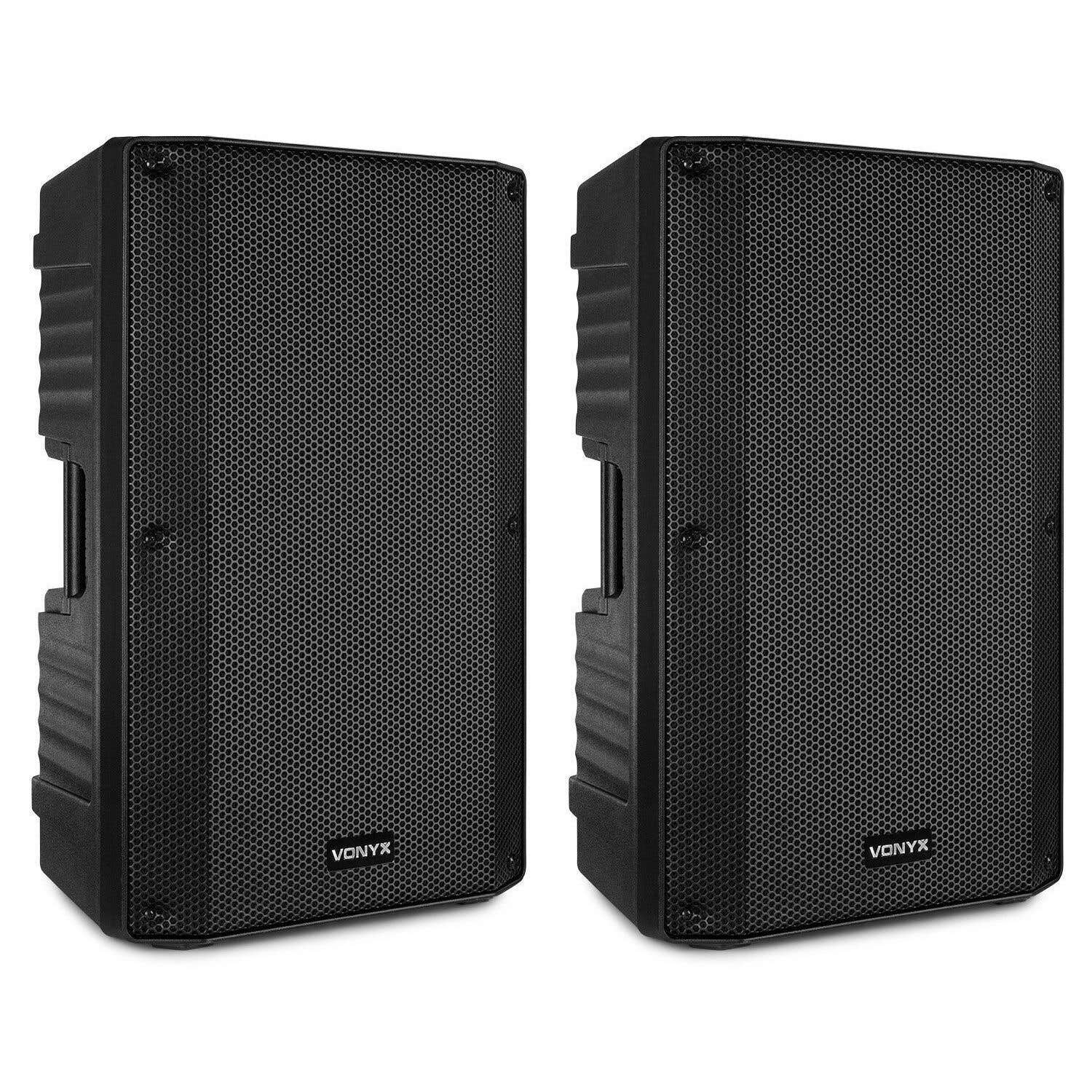 Retourdeal - Vonyx VSA120S actieve stereo speakerset 12" met o.a. 1 Retourdeal - Vonyx VSA120S actieve stereo speakerset 12" met o.a.