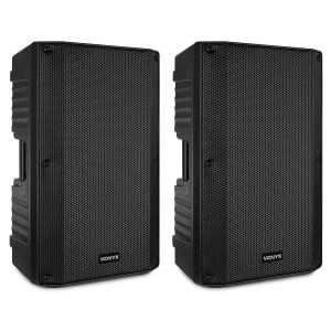 Vonyx VSA150S Actieve speakerset - Met o.a. Bluetooth - 15 inch -