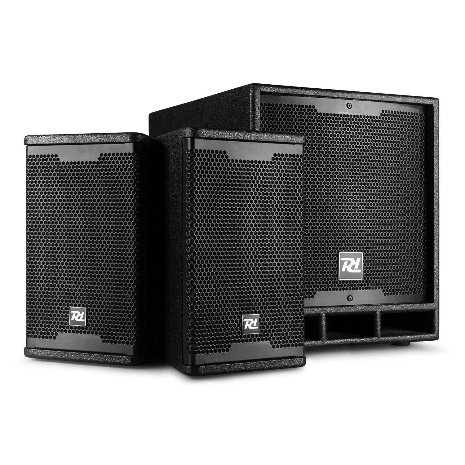 Power Dynamics Combo 1200 speaker set met Bluetooth - 1200W 1 Power Dynamics Combo 1200 speaker set met Bluetooth - 1200W
