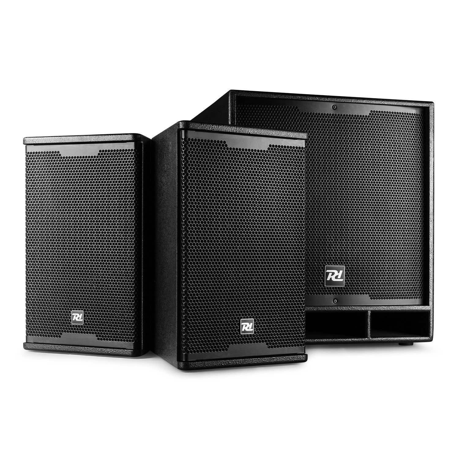 Power Dynamics Combo 1800 speakerset met Bluetooth - 1800W 1 Power Dynamics Combo 1800 speakerset met Bluetooth - 1800W