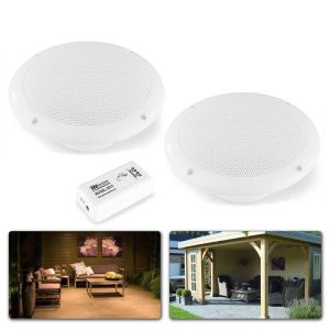 Aanbiedingen Bluetooth Speakers 11 Buitenspeakers Bluetooth BT10SET inbouwset voor tuin, terras en