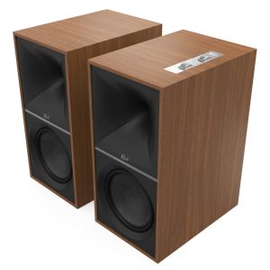 Klipsch: The Nines Actieve Boekenplank Speakers - Walnoot