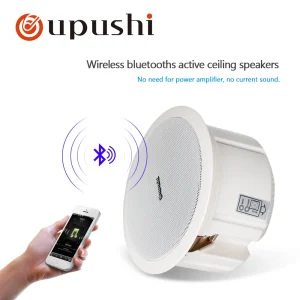 Home bluetooth ceiling speakers 6.5 inch in wall speaker white roof loudspeakers oupushi pa system 20w home audio mobile speaker