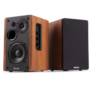Audizio KS01 HiFi speaker set - Boekenplank speakers - Met Bluetooth -