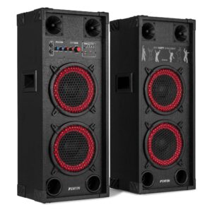 Fenton SPK-208 actieve speakers - PA speakers met Bluetooth - Dubbele